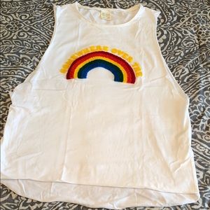 Muscle t shirt rainbow